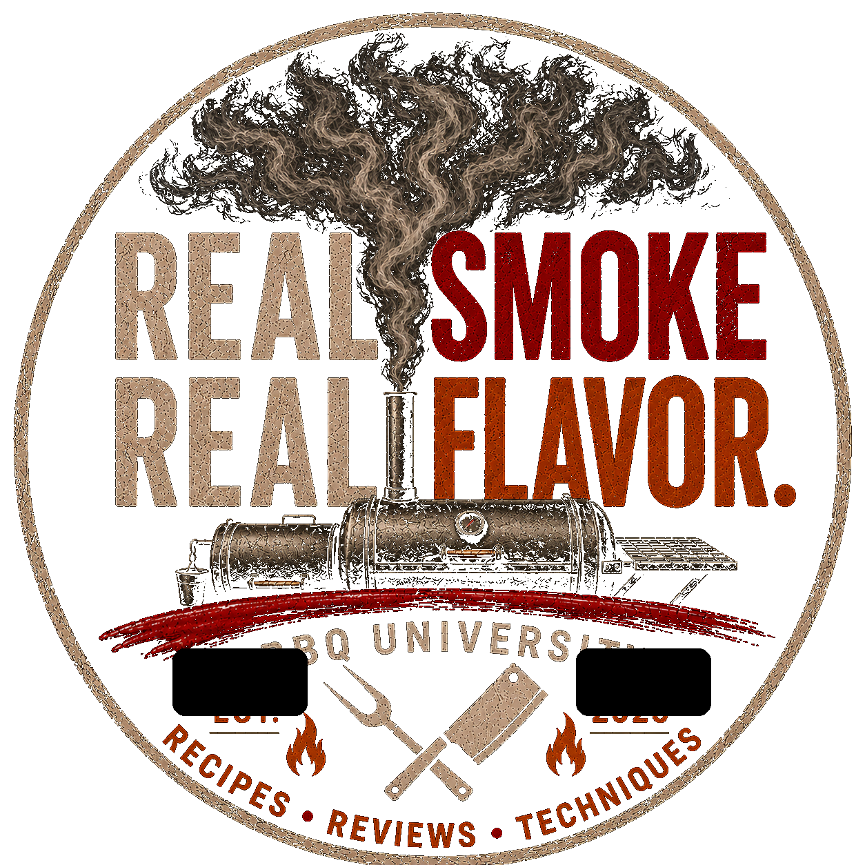 Real Smoke Real Flavor BBQ University logo